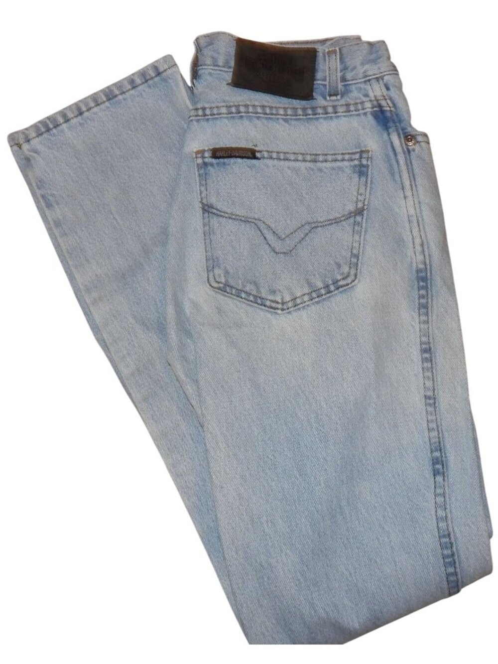 Vintage Harley-Davidson Classic Denim Blue Jeans Women's Size 2 Long